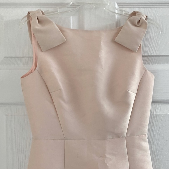 Kate Spade Double Bow A-Line Dress Rambling Roses PINK SAND Sz 4 NWT - Picture 4 of 6